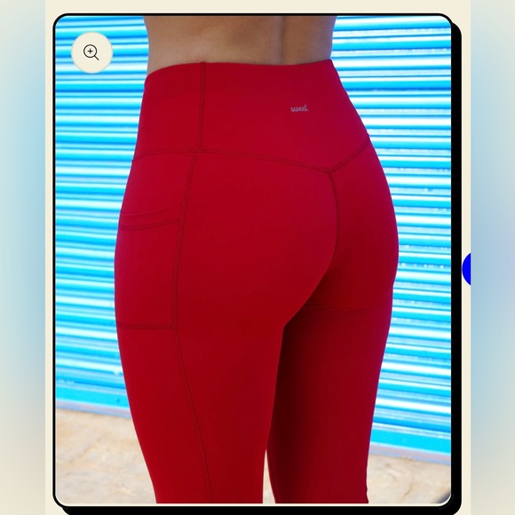 Muscles & Donuts Sweet Pocket Leggings - Red - Picture 2 of 10